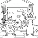 coloriage Oggy pour enfants à imprimer