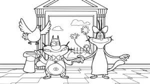 coloriage Oggy pour enfants à imprimer