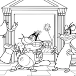 coloriage Oggy a colorier en ligne