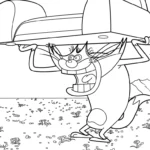 coloriage Oggy gratuit à imprimer