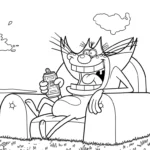 coloriage Oggy a dessiner et imprimer