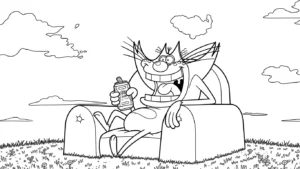 coloriage Oggy a dessiner et imprimer