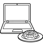 coloriage Ordinateur Portable à imprimer pour enfant de 12 ans
