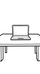 coloriage Ordinateur Portable pour primaire