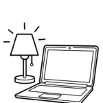 coloriage Ordinateur Portable à imprimer pdf gratuit