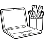 coloriage Ordinateur Portable pour enfants a imprimer
