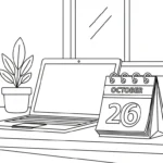 a imprimer coloriage Ordinateur Portable gratuit