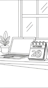 a imprimer coloriage Ordinateur Portable gratuit