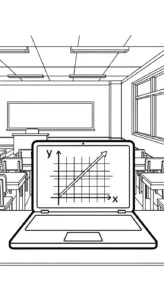 coloriage Ordinateur Portable gratuit en ligne