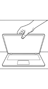 coloriage Ordinateur Portable gratuit