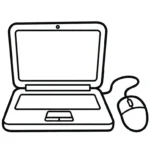coloriage Ordinateur Portable et apprentissage