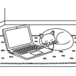 coloriage Ordinateur Portable pour enfants à imprimer
