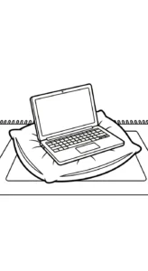 coloriage Ordinateur Portable a imprimer gratuit