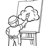coloriage Peintre pour enfant de 10 ans