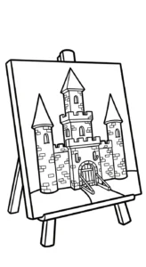 imprimer coloriage Peintre gratuit