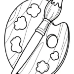 coloriage Peintre pour enfants a imprimer gratuit