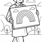 coloriage Peintre pour enfants à imprimer