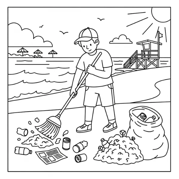 Tranh tô màu Protection de l&rsquo;environnement