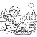 a imprimer coloriage Protection de l’environnement gratuit