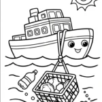 coloriage Protection de l’environnement à imprimer kawaii