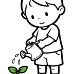 coloriage Protection de l’environnement à imprimer pour enfants