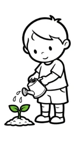 coloriage Protection de l’environnement à imprimer pour enfants