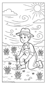 coloriage Protection de l’environnement pour primaire