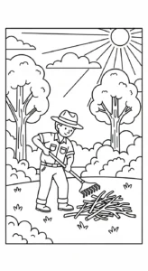coloriage Protection de l’environnement gratuit pour enfants