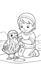 coloriage Protection de l’environnement pour enfant de 2 ans