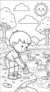 coloriage Protection de l’environnement en ligne pour enfant