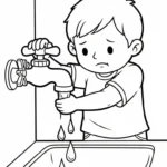 coloriage Protection de l’environnement et decoupage a imprimer gratuit
