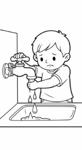 coloriage Protection de l’environnement et decoupage a imprimer gratuit