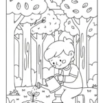 coloriage Protection de l’environnement pour enfant de 4 ans