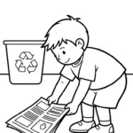 coloriage Protection de l’environnement en ligne pour enfant