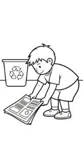 coloriage Protection de l’environnement en ligne pour enfant