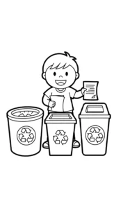 a imprimer coloriage Protection de l’environnement gratuit