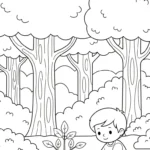 coloriage Protection de l’environnement de pour enfants