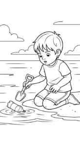 coloriage Protection de l’environnement gratuit à imprimer