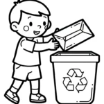coloriage Protection de l’environnement pour enfants