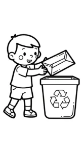 coloriage Protection de l’environnement pour enfants