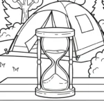 coloriage Sablier a dessiner et imprimer