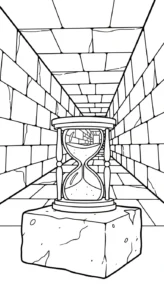 coloriage Sablier a imprimer