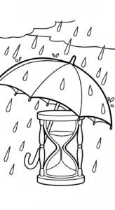 coloriage Sablier à imprimer pdf gratuit