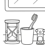 coloriage Sablier à imprimer gratuitement