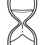 coloriage Sablier à imprimer