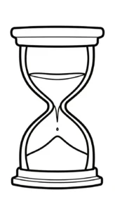coloriage Sablier à imprimer
