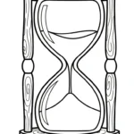 image de coloriage Sablier pour enfant