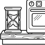 coloriage Sablier à imprimer pour enfant de 10 ans