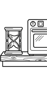 coloriage Sablier à imprimer pour enfant de 10 ans