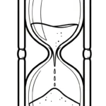 coloriage Sablier à imprimer gratuitement